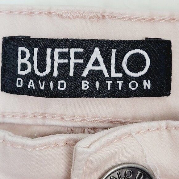 Buffalo David Bitton Sz 6 Daily Mid-Rise Stretch Skinny Ankle Grazer Jeans Nude - Picture 7 of 12
